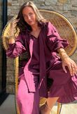 Larc Poet Blouse Aubergine